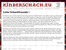 Tablet Screenshot of kinderschach.eu